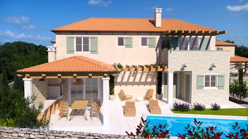 ISTRA, ŽMINJ - Mediterranean house with a pool under construction – 2