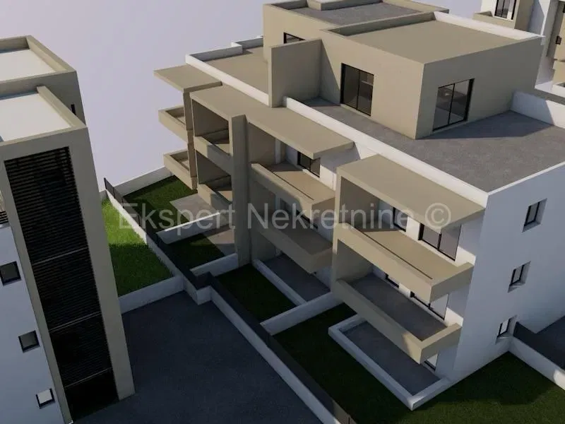 Trogir, penthouse 46 m2 + 57 m2 terrace, 3rd floor, new building, sea view – 3