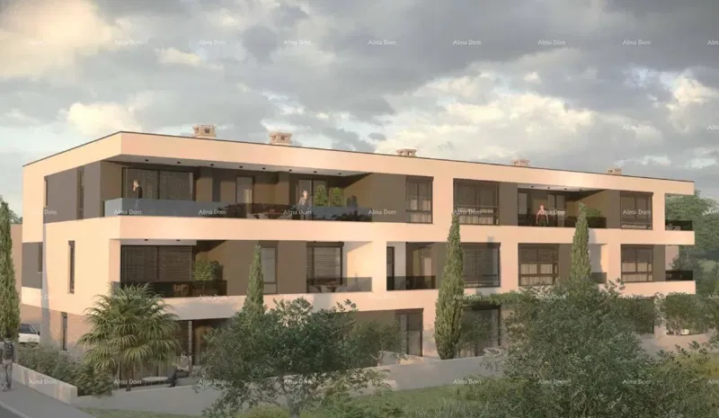 Sale of modern apartments in a new residential project, sea view, Štinjan, B4 – 3