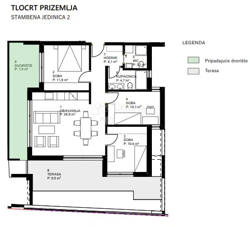 Allogio Centar, Varaždin, 86,30m2 – 2
