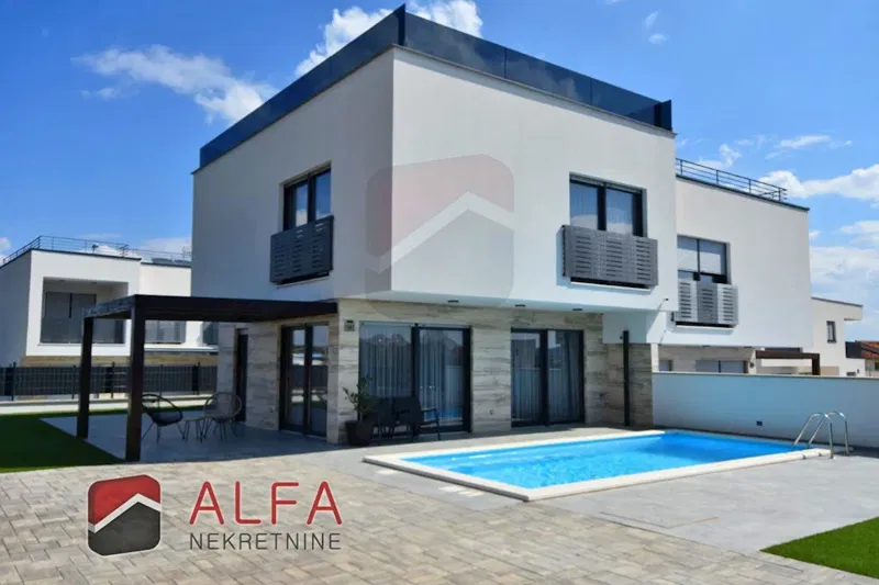 Croatia, Vodice, new fully furnished semi-detached house for sale, with pool – 2