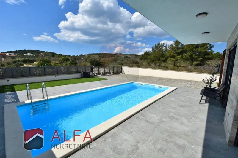 Croatia, Vodice, new fully furnished semi-detached house for sale, with pool – 3