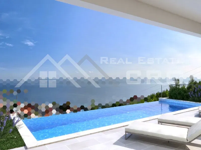 Omis properties – Modern villa in a quiet location with a panoramic sea view, surroundings of Omis, for sale – 2