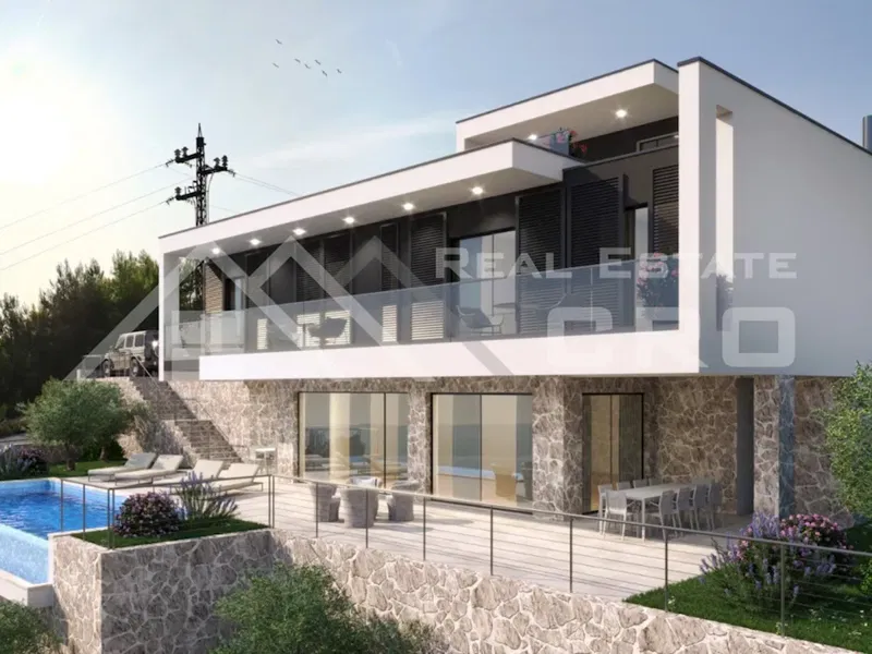 Omis properties – Modern villa in a quiet location with a panoramic sea view, surroundings of Omis, for sale – 3