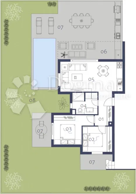 Flat Premantura, Medulin, 98,90m2 – 3