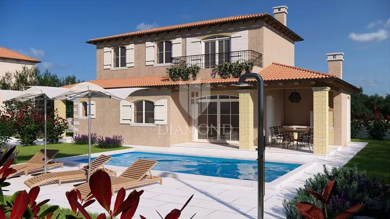 Žminj, surroundings, premium new building with swimming pool and summer kitchen – 2