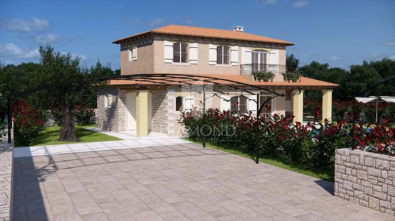 Žminj, surroundings, premium new building with swimming pool and summer kitchen – 3