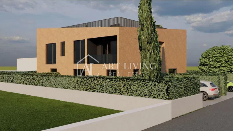 Poreč, okolica - moderna novogradnja, dvosobni stan s velikom krovnom terasom od 52 m2 – 2