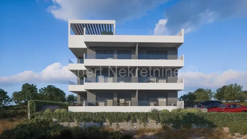 Seget D.,2-soban stan 66 m2, u novogradnji,1.kat,,pogled na more,
