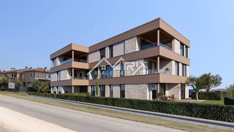Poreč okolica, stan na prvom katu u zgrade s liftom, pogled more – 2