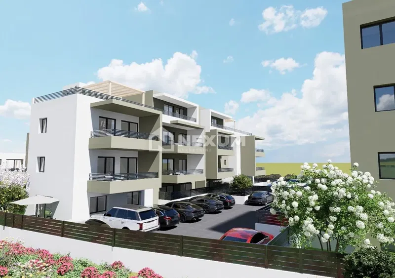 Trogir – Mieszkanie S1, 56,34 m² z ogrodem 58,15 m² – 2