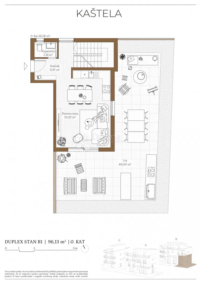 Квартира Kaštel Kambelovac, Kaštela, 79,86m2 – 2