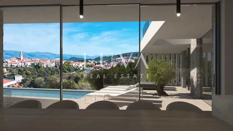 Vrbnik, Krk: Działka z gotowym projektem budowy luksusowej willi na sprzedaż – 3