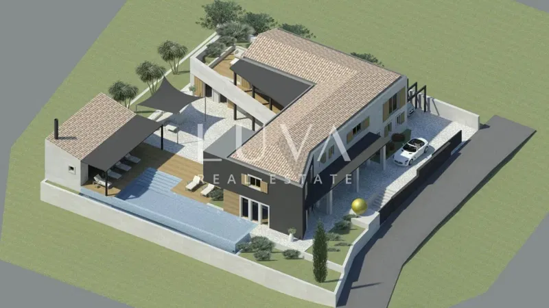Istra, Buje, gradbeno zemljišče 3906 m2 za gradnjo vile na prodaju – 3