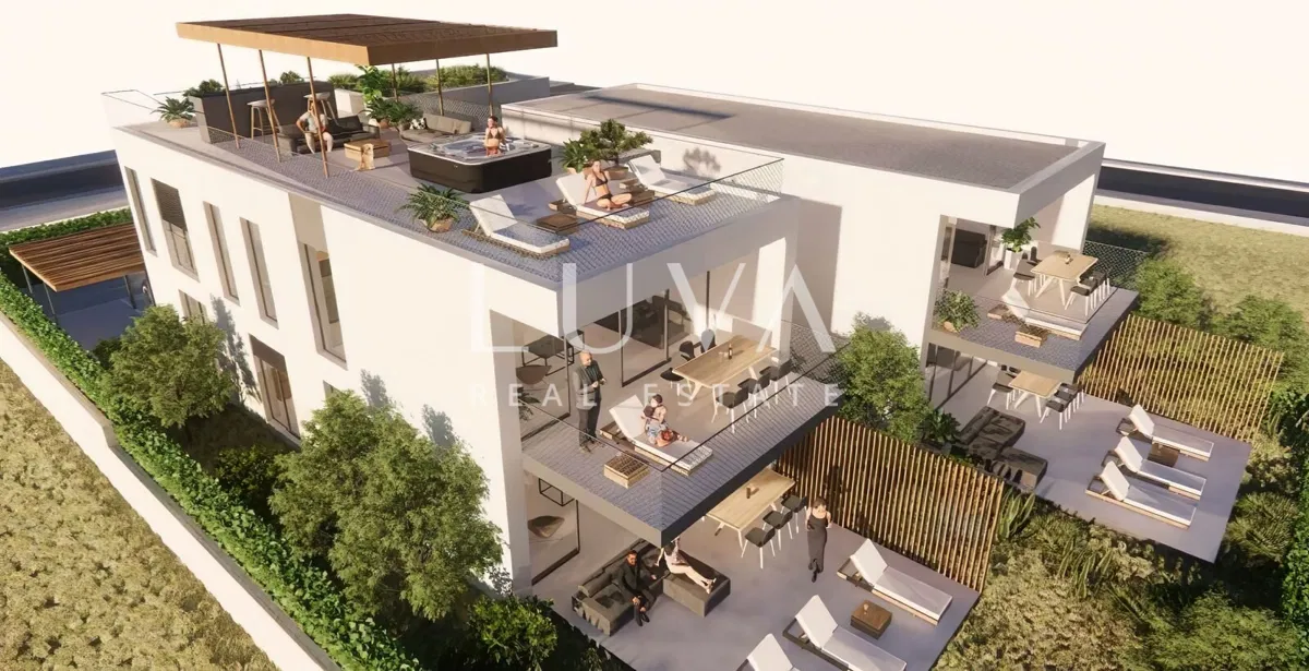Ugljan, luksuzni penthouse s jacuzzijem, NKP 109,49 m2