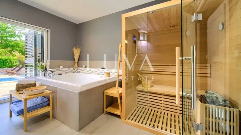 Krk, Kvarner, luxus villa medencével hosszú távú bérbeadásra – 2