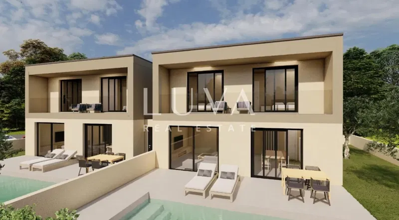 Istra, Poreč, építés alatt álló, modern ház tengerre néző kilátással, 100 m² – 3