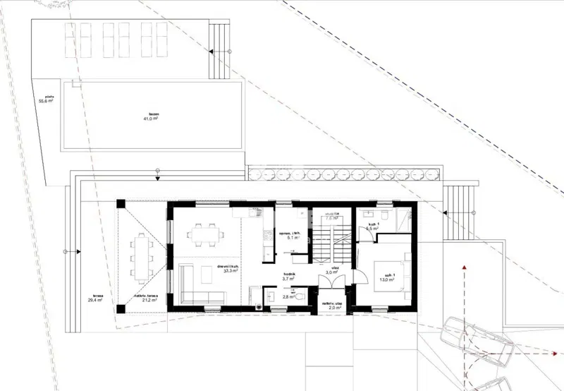 Land with building permit for a house with a swimming pool near Višnjan – 3