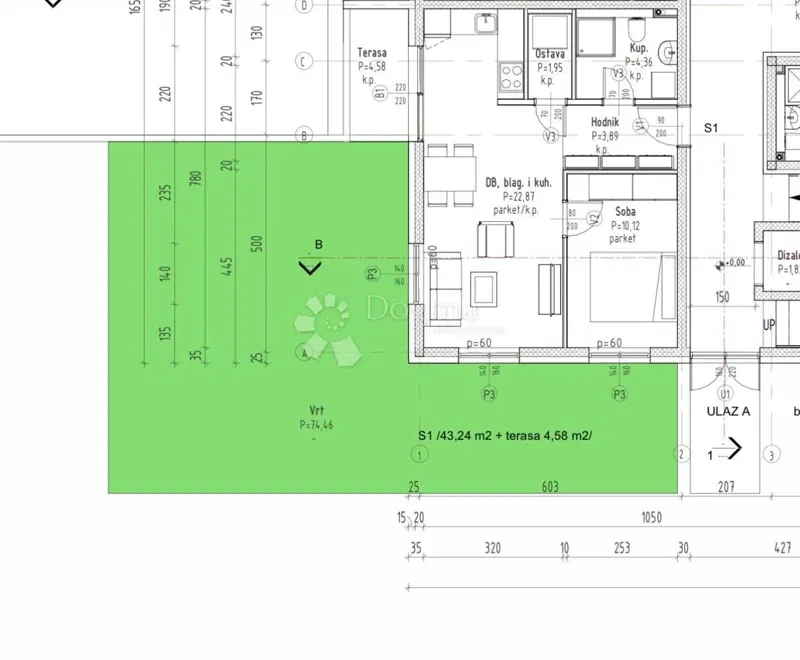 Allogio Gradići, Velika Gorica - Okolica, 44,16m2 – 2