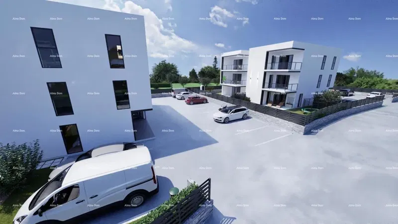 In vendita – moderni, nuovi appartamenti a Peroj con vista mare e 2 posti auto. – 3