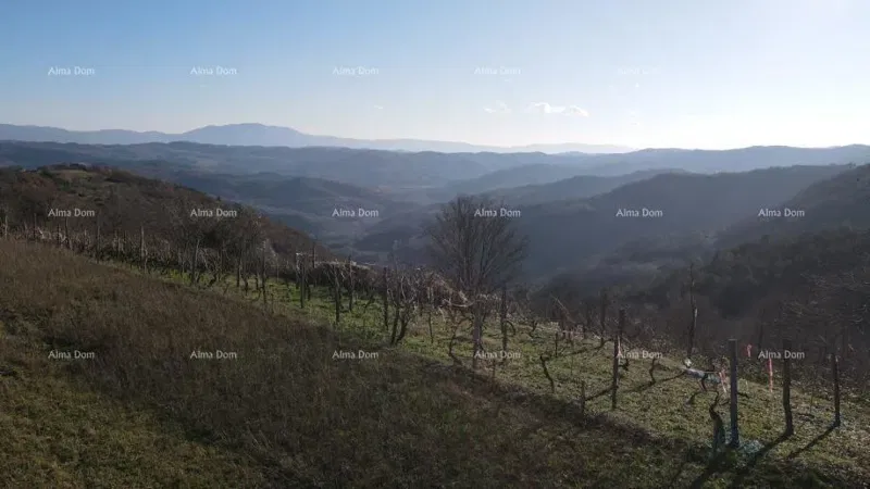 KAŠČERGA – Atraktivno građevinsko zemljište 1665 m2 s  pogledom na Učku