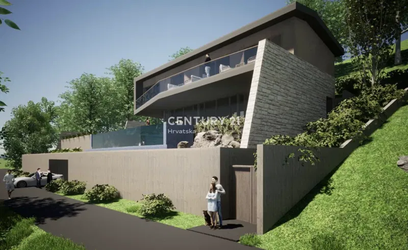 GROŽNJAN, SURROUNDINGS, VILLA WITH PANORAMIC VIEW OF NATURE AND THE SEA – 3