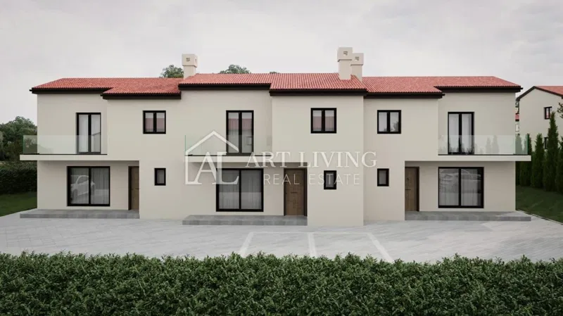Buje, Kaštel - tripleks s bazenom na mirnoj i lijepoj lokaciji - NOVOGRADNJA – 2