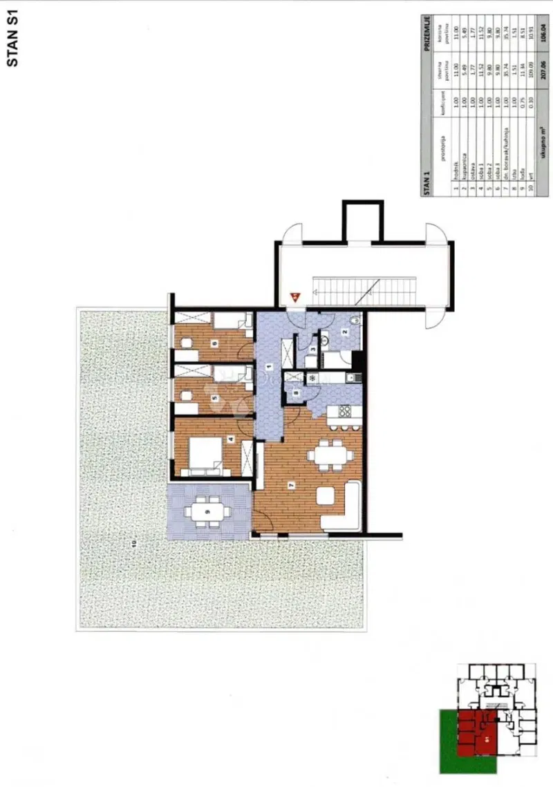 Mieszkanie Sesvetska sela, Sesvete, 106,04m2 – 3