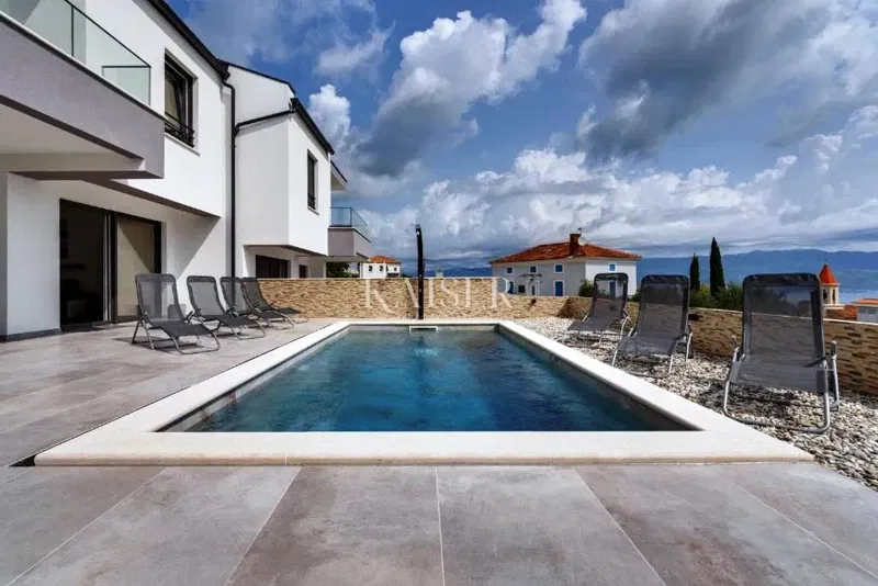 Krk, Risika - moderna casa bifamiliare, 150 m2, vista mare – 2