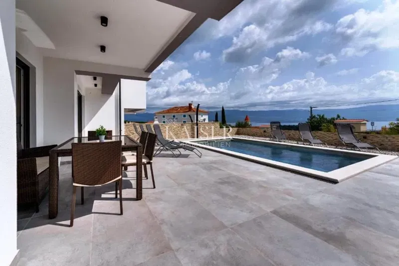 Krk, Risika - moderna casa bifamiliare, 150 m2, vista mare – 3