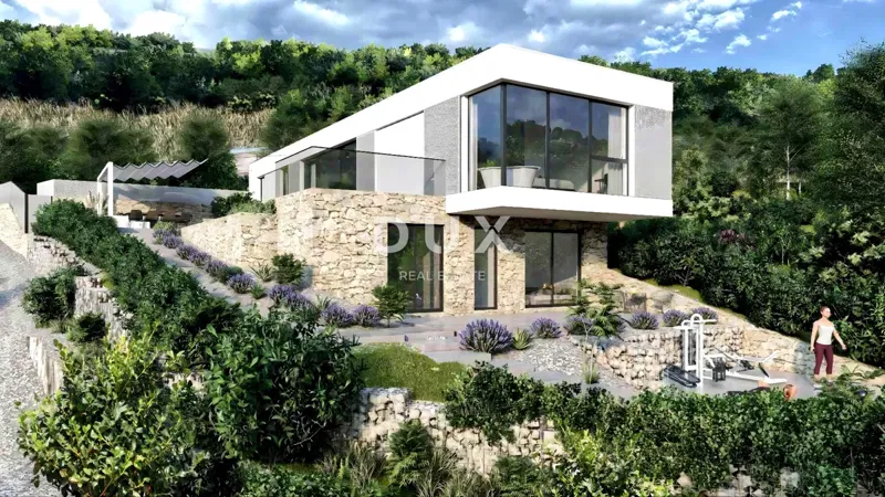 ISZTRIA, MOTOVUN - Építési engedéllyel és panorámás kilátással rendelkező telek