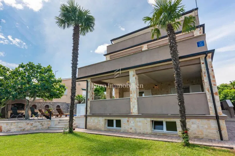 Island Krk, Malinska, house with pool, third row from the sea! – 2