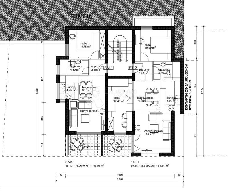 Allogio Makarska, 69,19m2 – 2