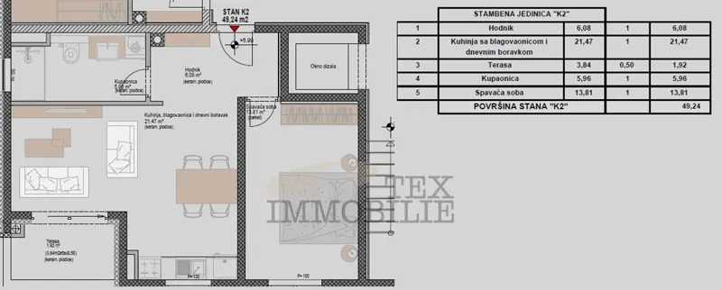 Appartamento moderno di 49,24 m² al terzo piano – 1 km dal mare, Poreč – K3 – 3
