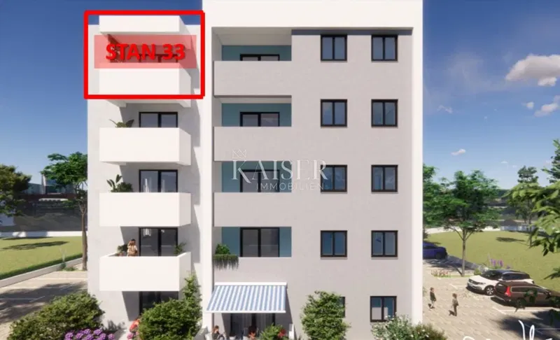 Isztria, Pula – modern, kétszobás, 54 m²-es apartman erkéllyel – 2