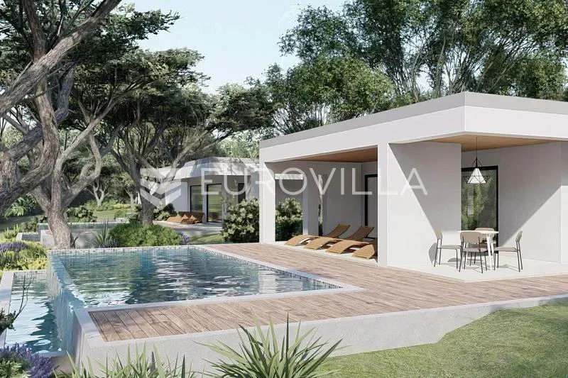 Istria, Labin, modern single-storey house with swimming pool, surrounded by nature – 3