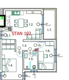 Flat Centar, Pula, 58,65m2 – 3