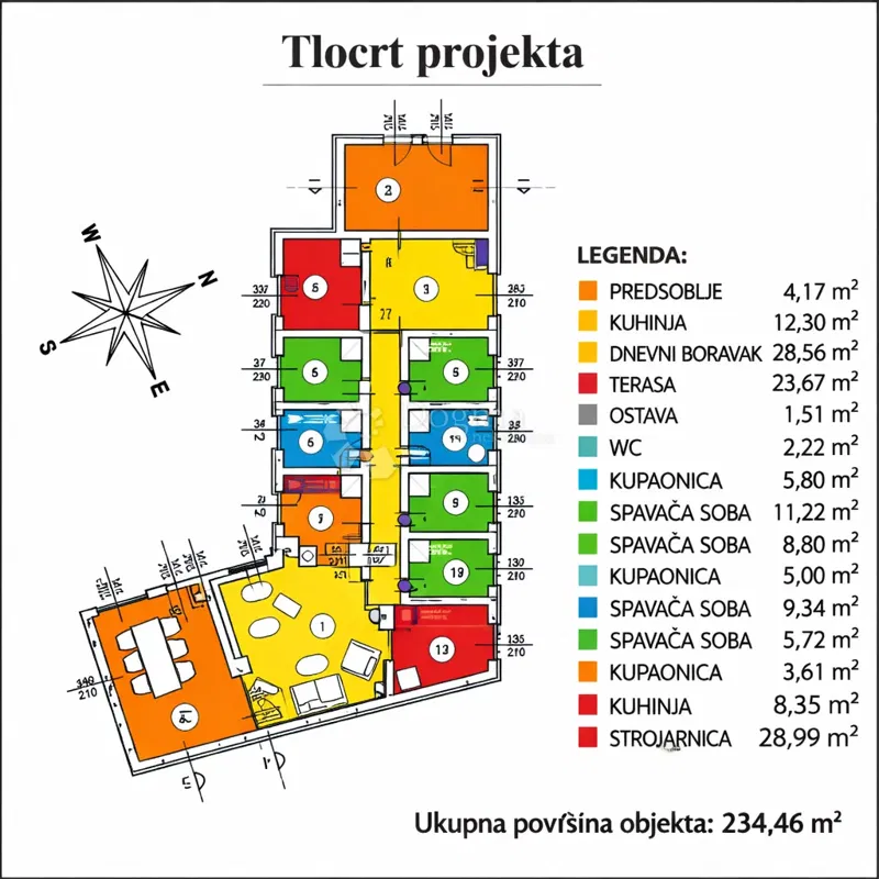 Terreno edificabile Jurićev Kal, Barban, 1.186m2 – 2