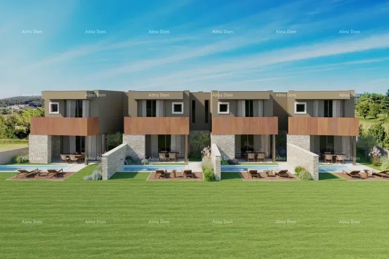 Modern townhouse with a pool, 148.56 m² – 2
