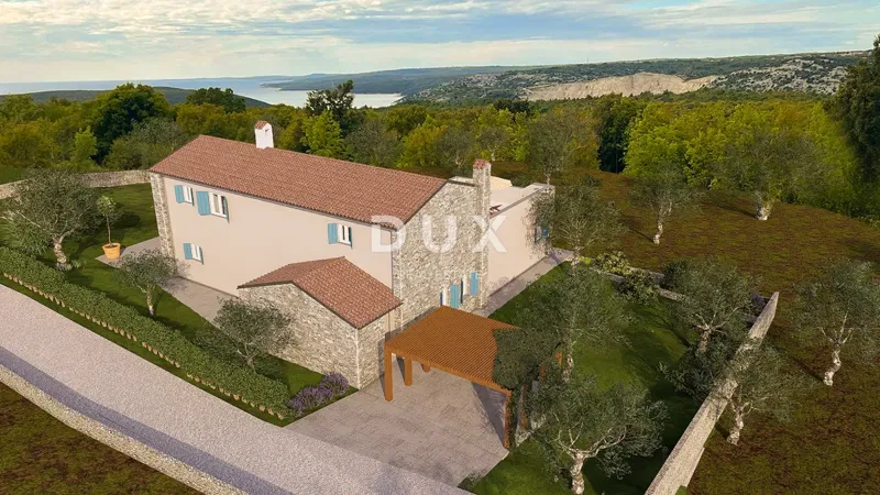 ISTRIA, RABAC – Widok na morze! Działka budowlana z pozwoleniem na budowę – 2