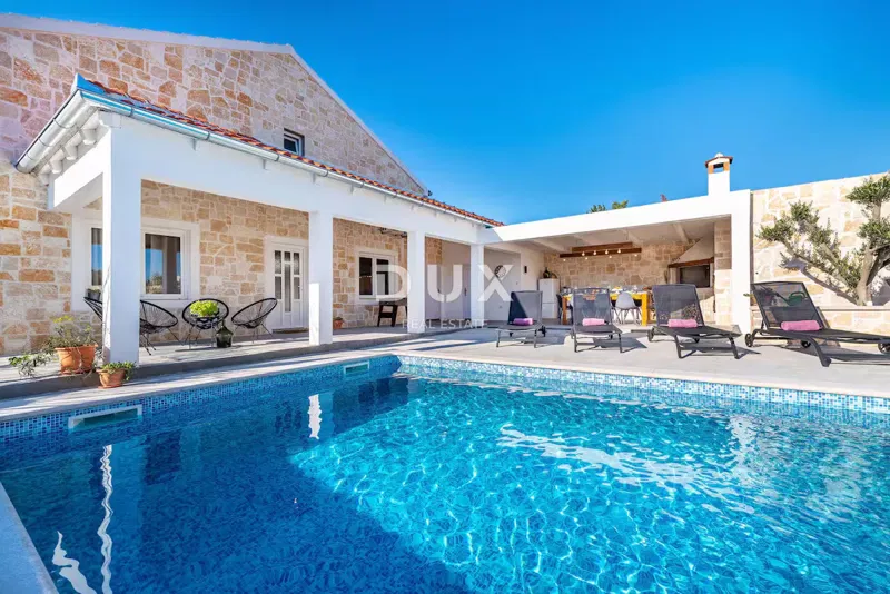 ZADAR, MURVICA GORNJA - Kővilla medencével! Üzleti befektetés!