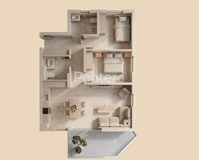 ISTRIA, POLA – Appartamento al piano terra 79,65 m² | Terrazza coperta | Posto auto in garage |A7 – 2