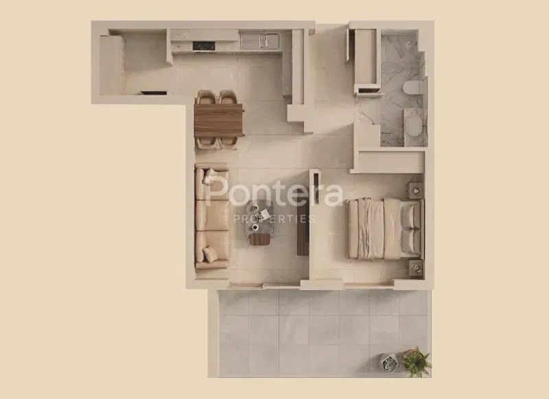 PULA – VELI VRH | Földszinti lakás 50,30 m² | terasz | garázs parkolóhely | éléskamra – 2