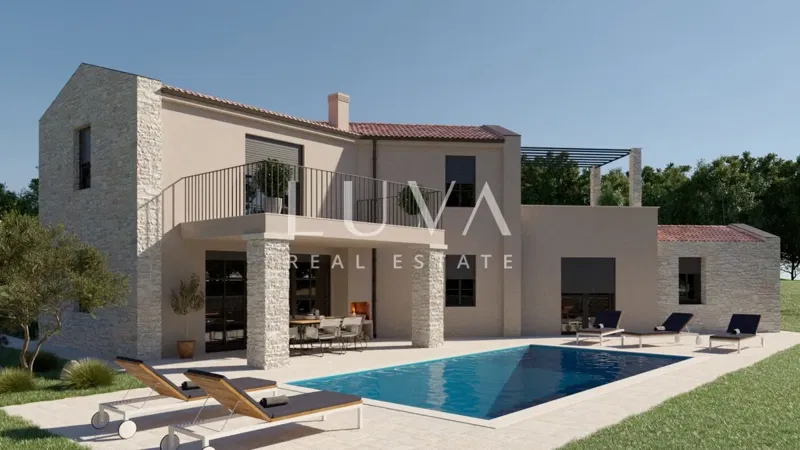 Isztria, luxus új ház medencével Poreč közelében, 160 m2 eladó – 2