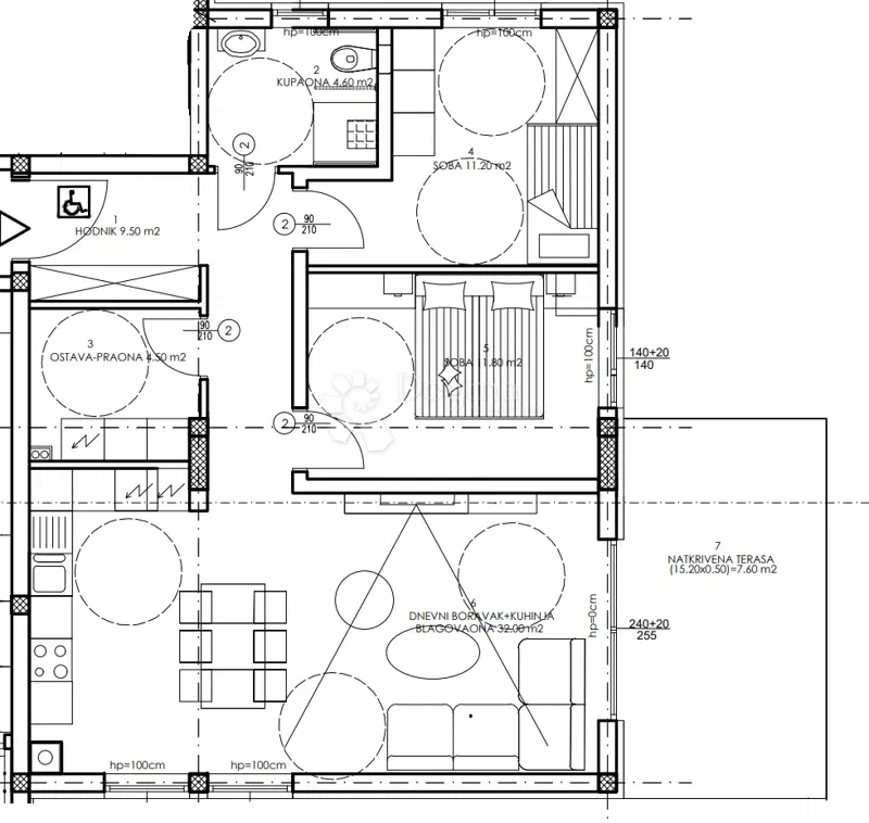 Allogio Veli vrh, Pula, 86,50m2 – 2