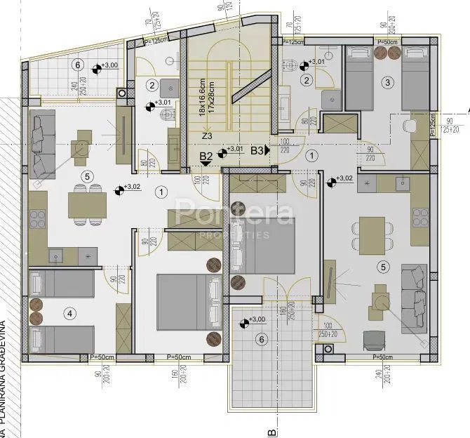 PULA – VELI VRH | Novogradnja | 1. kat | lođa + natkriveni balkon | spremište | parking – 2