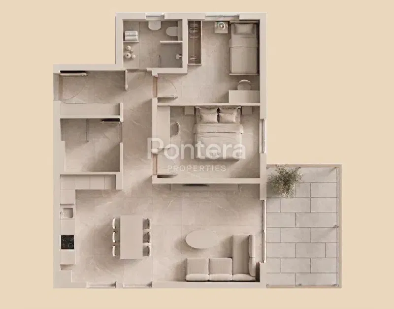 Квартира/квартира Veli vrh, Pula, 81,90m2 – 2