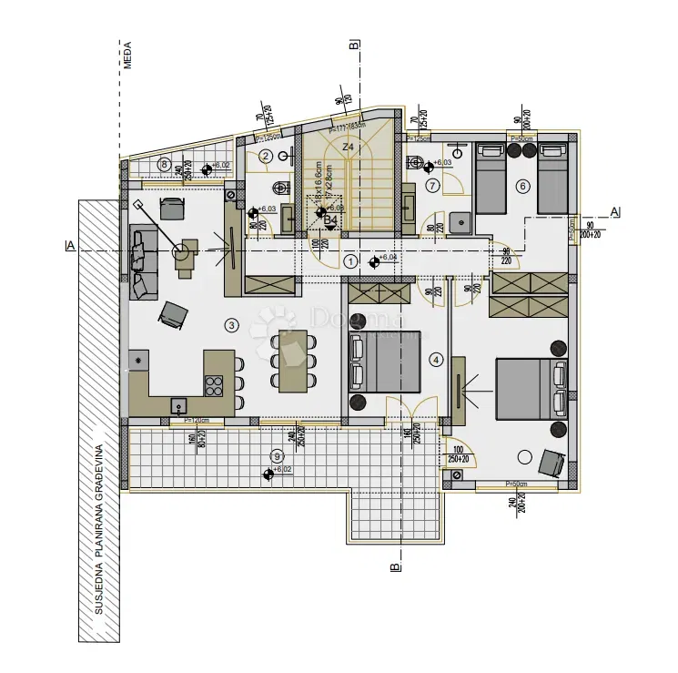 Allogio Veli vrh, Pula, 52,09m2 – 3