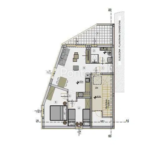 ISTRA, PULA – VELI VRH | Stan A3 | 2. kat | Novogradnja | 56,52 m² | terasa + spremište | parking – 2