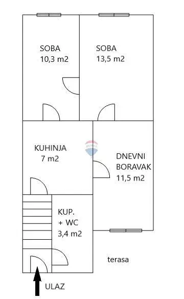 Lakás Trešnjevka – 2